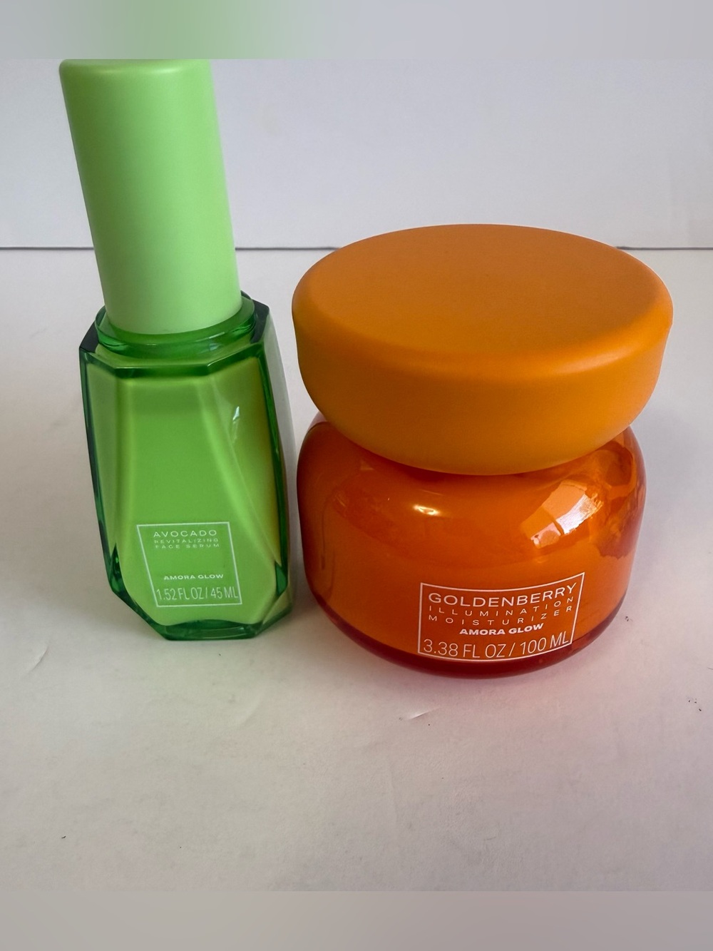 Amora Glow Skincare Bundle Avocado Serum & Goldenberry Moisturizer